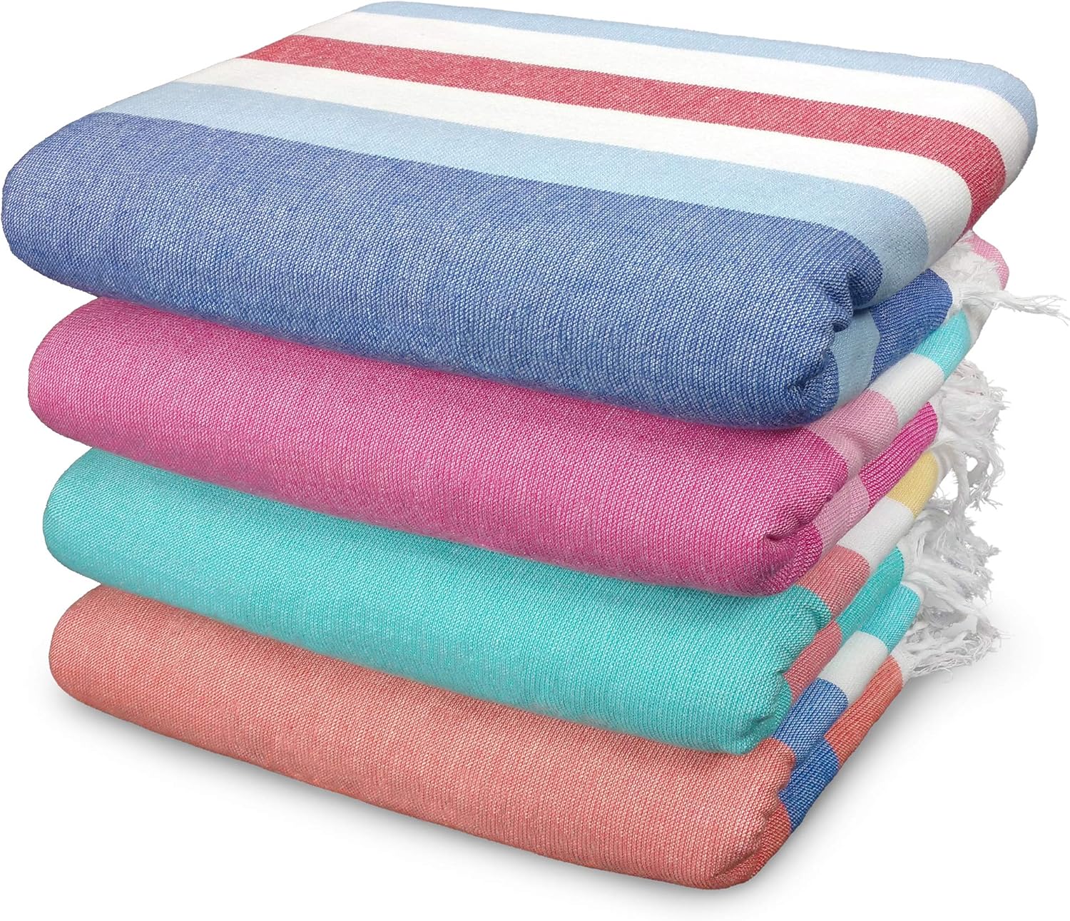 Sand-Free Fouta Beach Towels (4-Pack)