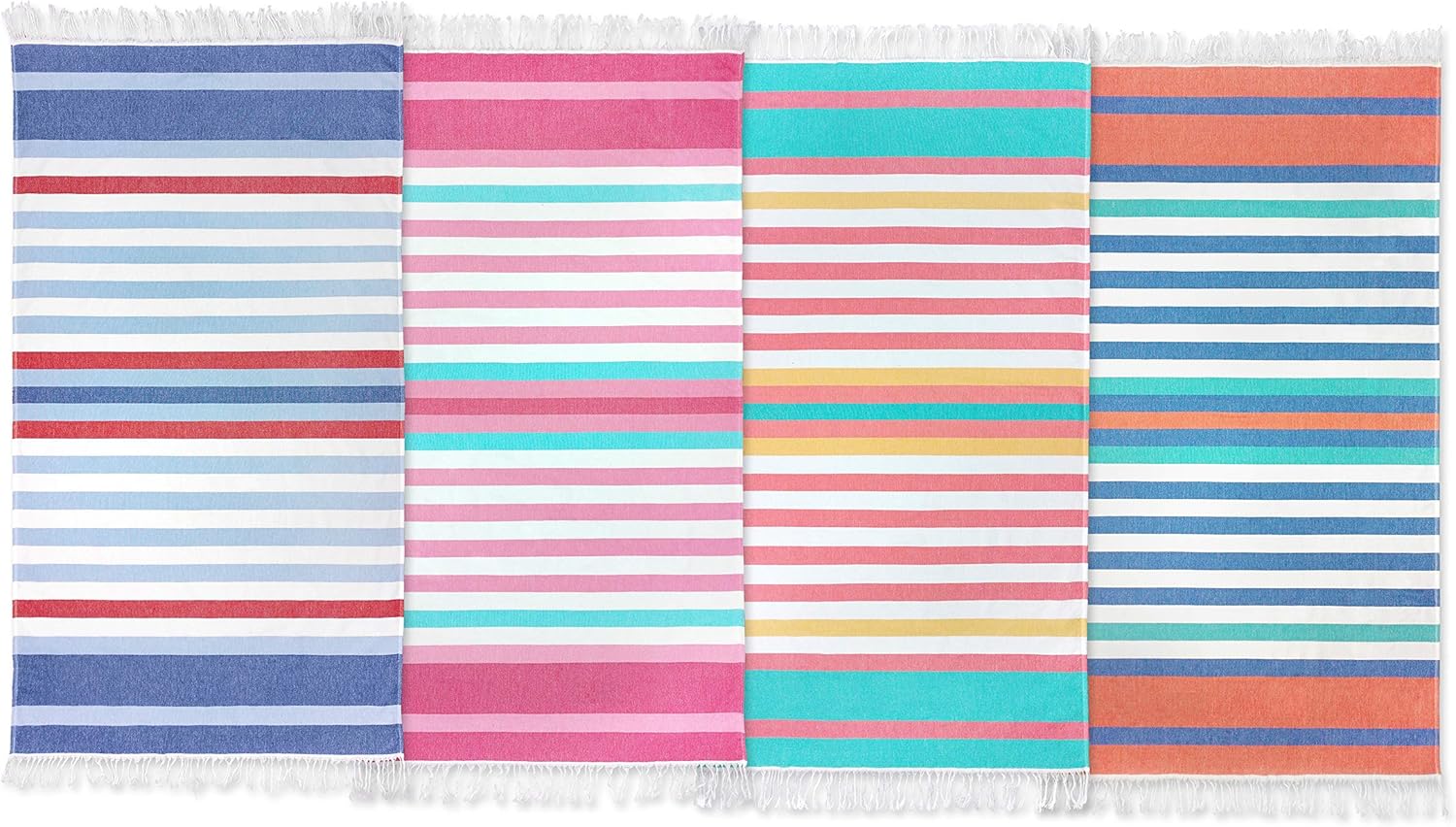 Sand-Free Fouta Beach Towels (4-Pack)