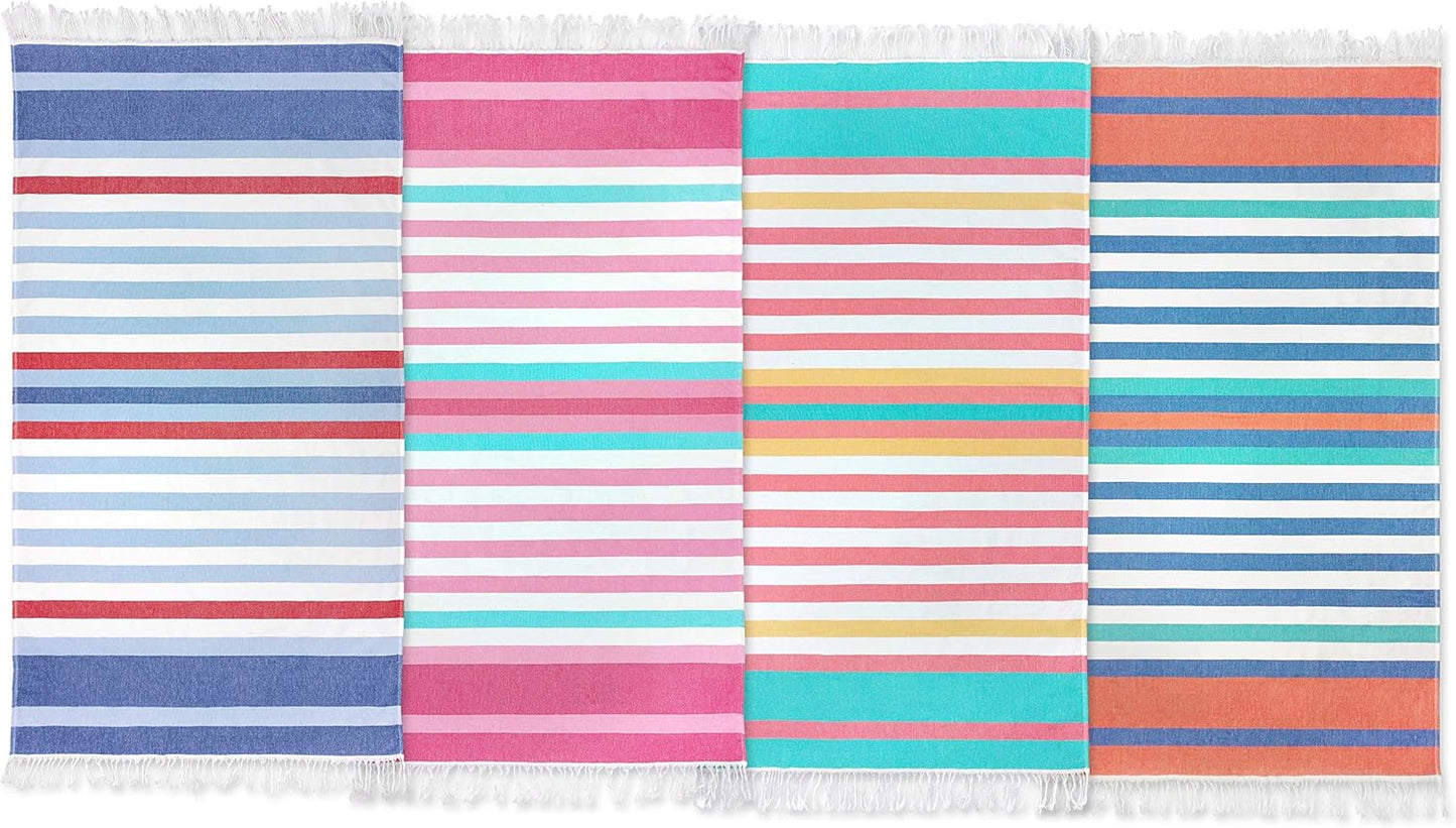 Sand-Free Fouta Beach Towels (4-Pack)