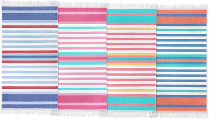 Sand-Free Fouta Beach Towels (4-Pack)