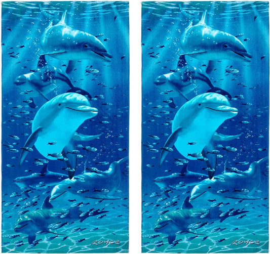 Twister Dolphin Beach Towel