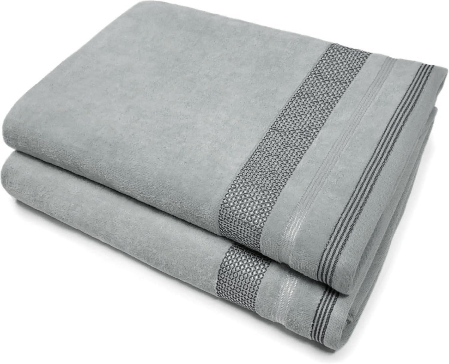 Velour Dobby Striped Beach Towels