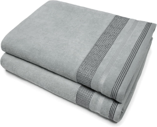 Velour Dobby Striped Beach Towels