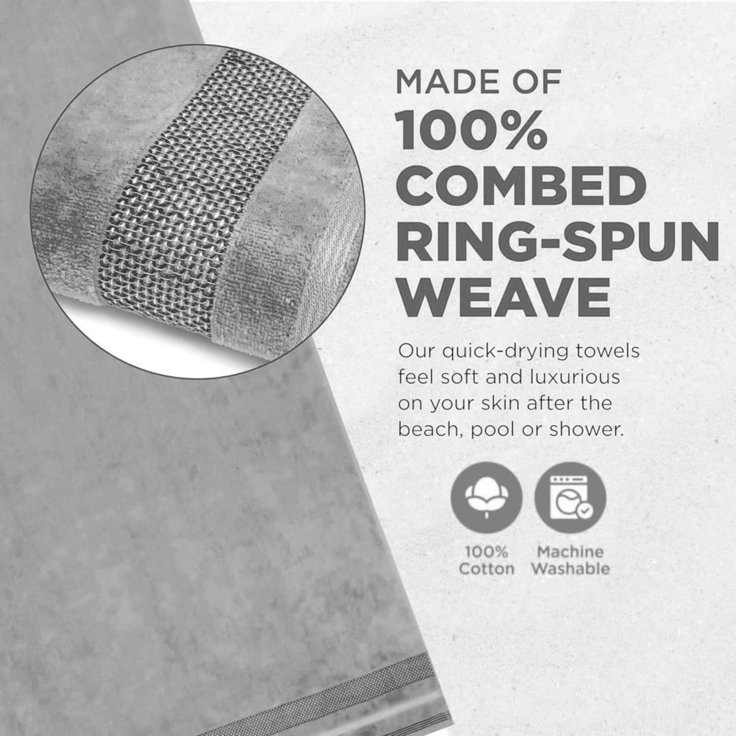 Velour Dobby Striped Beach Towels