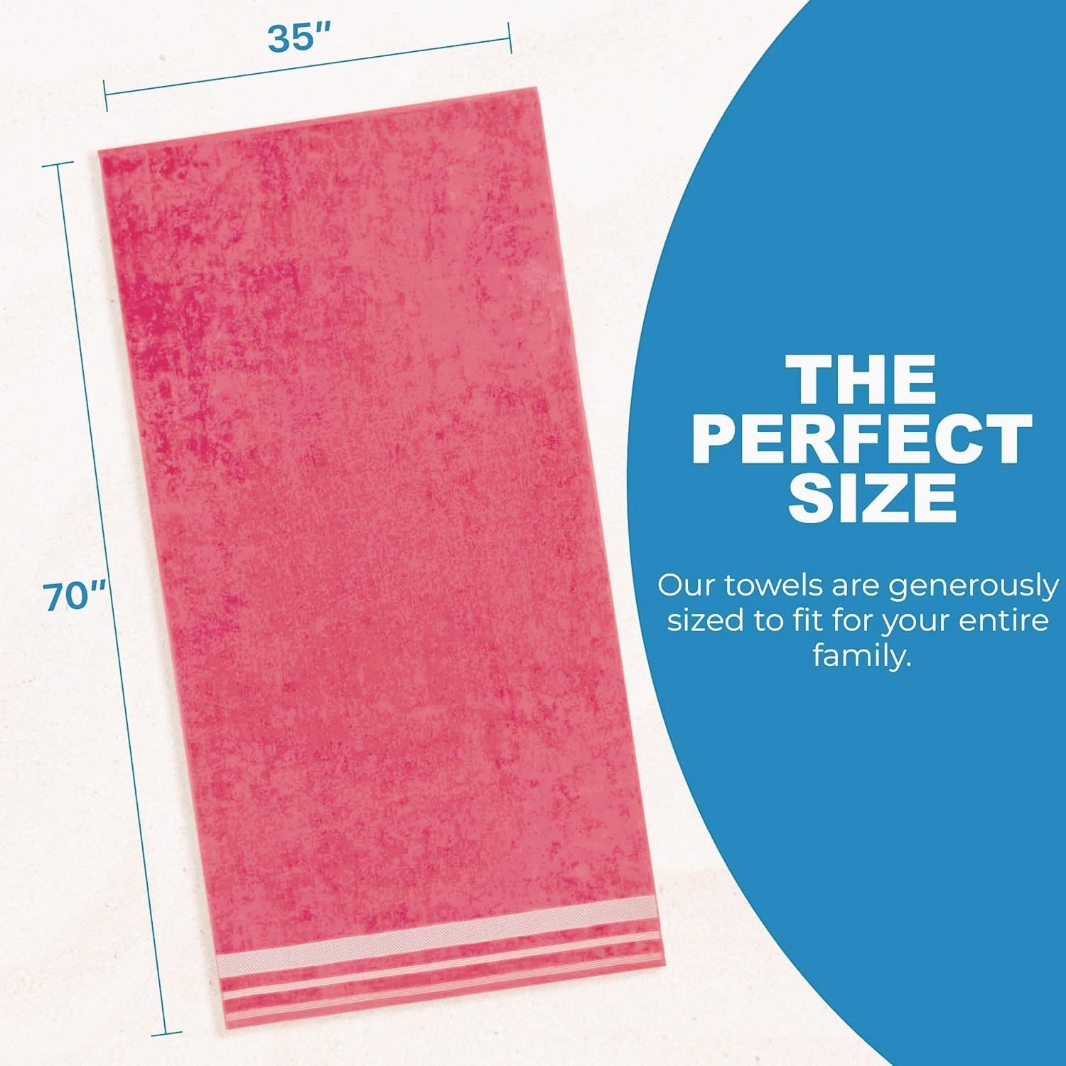 Velour Dobby Striped Beach Towels