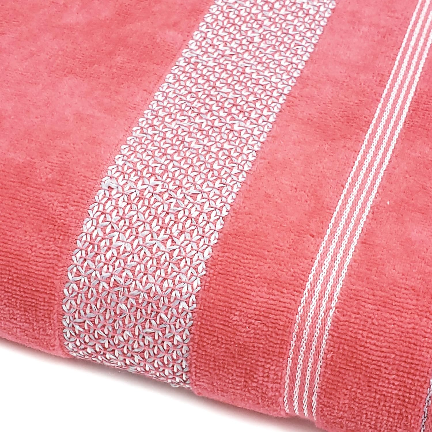 Velour Dobby Striped Beach Towels