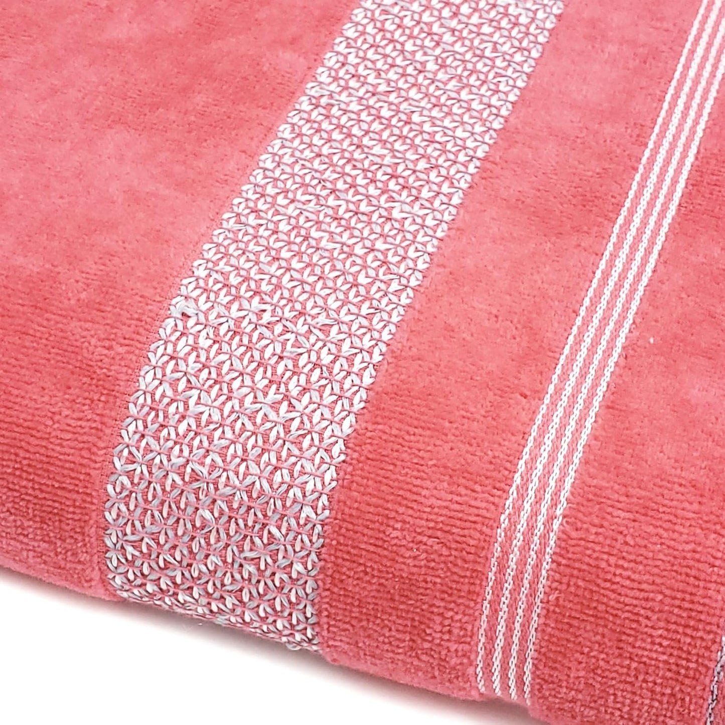 Velour Dobby Striped Beach Towels