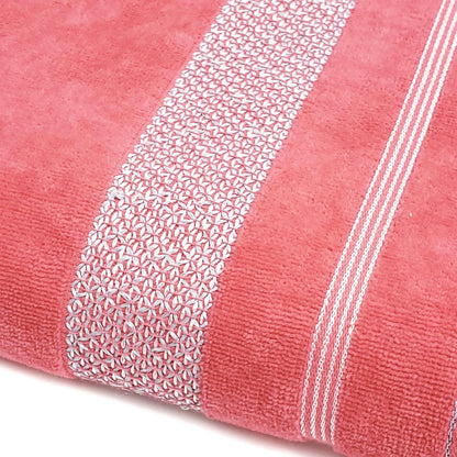 Velour Dobby Striped Beach Towels