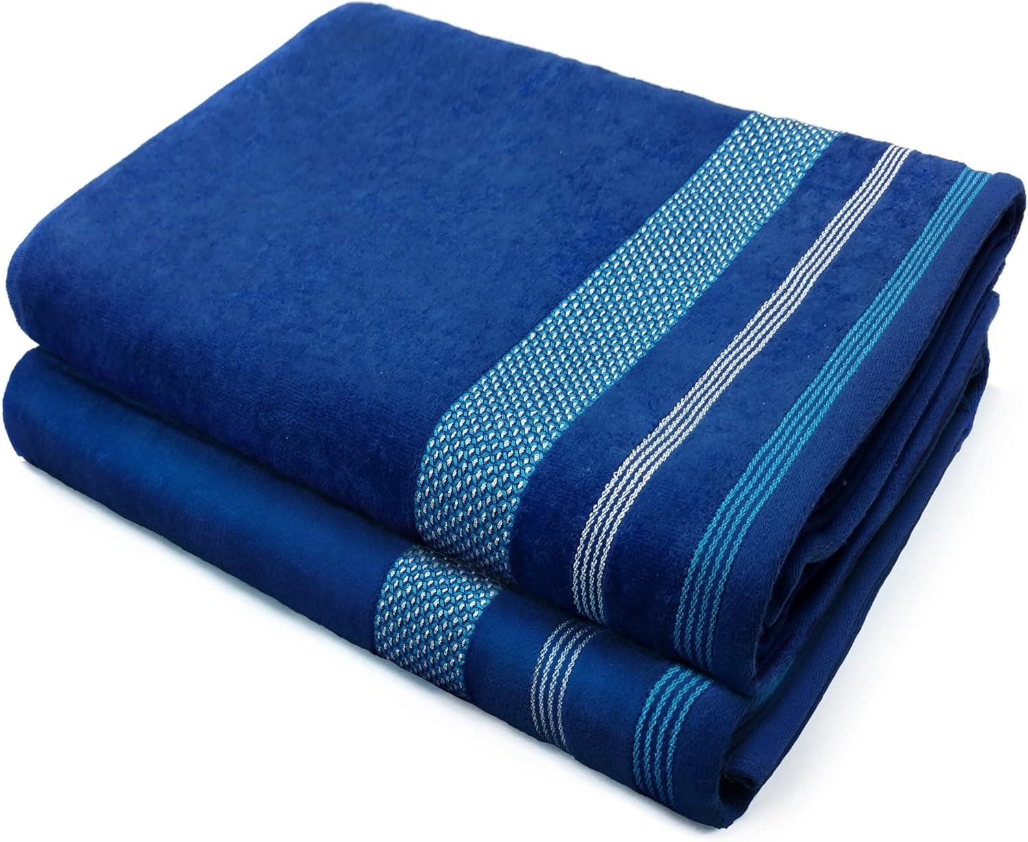 Velour Dobby Striped Beach Towels