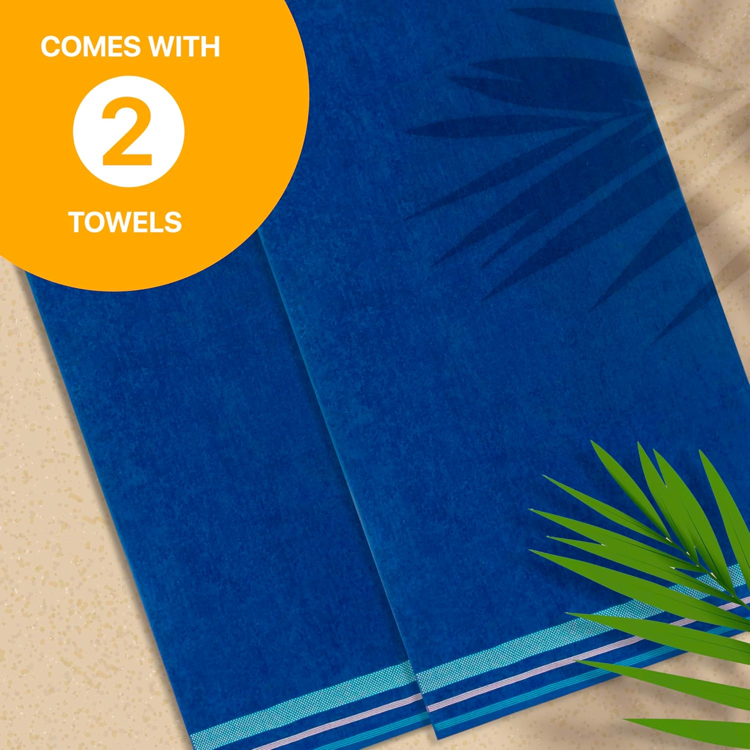 Velour Dobby Striped Beach Towels
