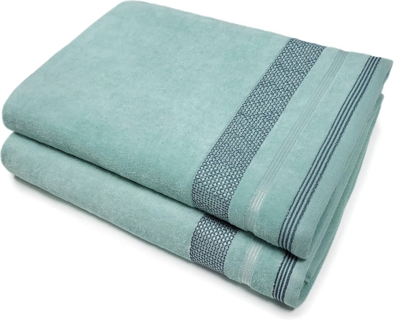 Velour Dobby Striped Beach Towels