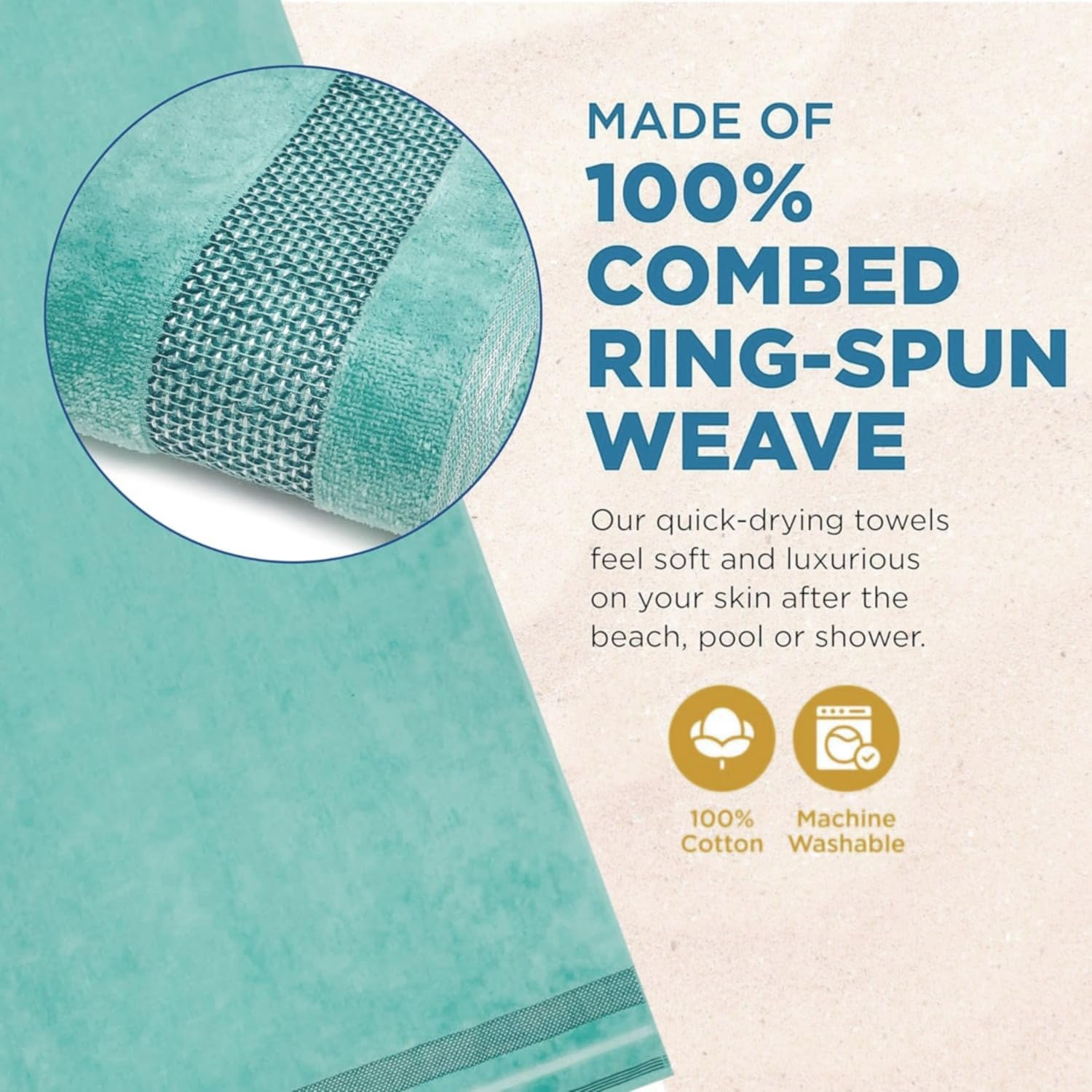 Velour Dobby Striped Beach Towels