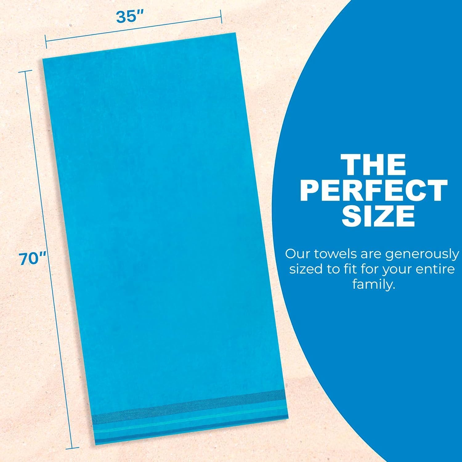 Velour Dobby Striped Beach Towels