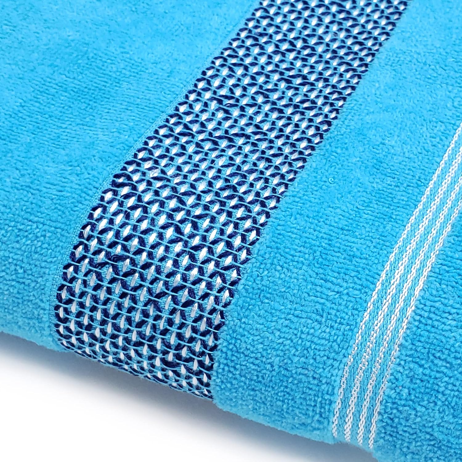 Velour Dobby Striped Beach Towels