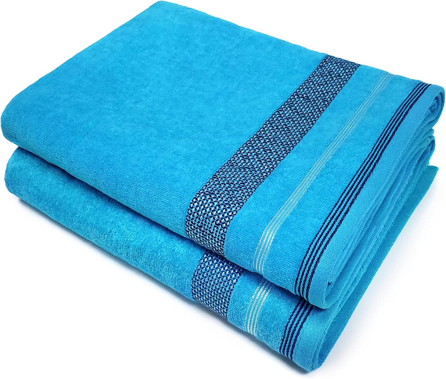 Velour Dobby Striped Beach Towels